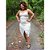 Vestido de Renda Branco com Fundo Nude - Imagem 1