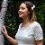 Vestido de Noiva Civil Midi em Renda Floral Branco - Imagem 3