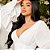 Vestido de Noiva Longo com Corpete e Manga Longa Branco - Imagem 3