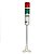 TPSS6-72RG SINALIZADOR TORRE LUZ ALTERNADA CONTINUA COM BUZZER 24V 60MM METALTEX - Imagem 1