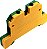 MGB2,5/35 CONECTOR TERRA 2,5MM COM CAPA PARA TRILHOS TS35 E TS35 VERDE E AMARELO I12181 METALTEX - Imagem 1