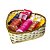 KIT P/ PRESENTE CESTA CORAÇÃO GG - 02 Sabonete Safra 100G / 01 Hidratante Corporal 250ml / 01 Aromatizador Para Ambiente 120ml / 01 Sais de Banho 240G / 01 Óleo Bifásico 120ml /01 Cesta Artesanal Cipó - Kit C/ 06 Produtos - CÓD: 2170 - Imagem 1