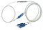 Plc splitter 1x2 min type steel tube 0.9mm fiber 1.5m with s conc sc upc - Imagem 1