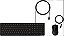 Teclado e mouse com fio intelbras preto cci 20 - Imagem 1