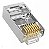 Conector adf rj45 cat6a blindado vazado unidade - Imagem 1