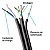 Cabo rede cat5e preto mpt 4 pares hibrido (interno externo) no metro - Imagem 1