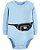 Body azul manga longa com desenho de pochete; Carters. 118I647 - Imagem 1