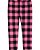 Calça legging xadrez rosa e preta de fleece. Carters - Imagem 1