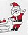 Body branco manga longa do Papai Noel - Imagem 3
