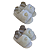 Kit 2 Pares de Sandália Pantufa Feminina Para Bebês - RN até 12 Meses - Imagem 2
