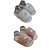 Kit 2 Pares de Sandália Pantufa Feminina Para Bebês - RN até 12 Meses - Imagem 5