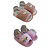 Kit 2 Pares de Sandália Pantufa Feminina Para Bebês - RN até 12 Meses - Imagem 8