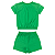 Conjunto Blusa e Short Infantil Feminino Smiling Flower - Imagem 5