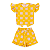 Conjunto Blusa e Short Infantil Feminino Yellowish - Imagem 1