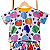 Conjunto Alice Blusa e Short Infantil Feminino - Corações de Morango - Imagem 2
