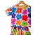 Conjunto Alice Blusa e Short Infantil Feminino - Flores Coloridas - Imagem 2