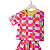 Conjunto Alice Blusa e Short Infantil Feminino - Cerejas Laranja - Imagem 2