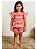 Conjunto Infantil Feminino Listrado Blusa Bufante E Short com Cós Elástico - Imagem 3