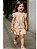Conjunto Infantil Verão Feminino Jardim Encantado Camiseta com Babado + Short em Barra Godê Para Meninas - Imagem 2