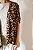 Kimono Londres Animal Print manga mais curta - Imagem 1