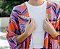 Kimono Londres Floresta Coral - Imagem 2
