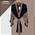 Kimono Madrid manga alongada animal print - Imagem 1