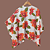Kimono Londres off e flores laranja - Imagem 3