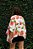 Kimono Londres off e flores laranja - Imagem 5