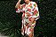 Kimono Tóquio off flores laranja - Imagem 4