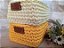 Cesto retangular amarelo ouro - Imagem 2