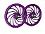 JG. DE RODA NYLON ARO 16 LILAS S/EIXO - Imagem 1