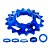 KIT SINGLE SPEED 18D AZUL 11722 - Imagem 1