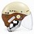 CAPACETE DE SCOOTER BEGE/MARROM T-G C/VISEIRA - Imagem 1