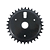 ENGRENAGEM ACO 32 D. PRETA FECHADA CHAPA 2.20MM 10776 - Imagem 1
