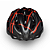 CAPACETE MTB RSC PODIUM VISE+REG PTO/VERM - Imagem 1