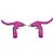 MACANETA MTB NYLON V.BRAKE C/REG. ALUM.10719 ROSA - Imagem 1