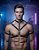Arreio Harness unisex peitoral e braços em elastico BDSM Fantasy - Imagem 1