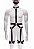 Arreio body harness figurino masculino corpo inteiro ligas elastico - Imagem 1