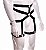 cinta liga Leg Garter masculino sexy figurino harness arreio de perna - Imagem 2