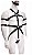 Arreio body harness figurino masculino corpo inteiro ligas elastico - Imagem 2