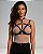 Harness arreio de busto tiras pescoço lingerie fetiche rock gotico punk - Imagem 1