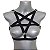 Harness arreio estrela argolas pentagrama wicca busto elastico regulavel plus size - Imagem 2
