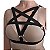 Harness arreio estrela argolas pentagrama wicca busto elastico regulavel plus size - Imagem 1