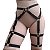Cinta liga Leg garter cinto harness perna coxa 3 em 1 Florir - Imagem 3