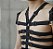 Arreio Harness Masculino arreio de busto esqueleto em elastico busto peitoral - Imagem 4