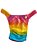 Calcinha para mulher trans aquendar estampa arco iris LGBT - Imagem 1