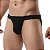 Cueca jockstrap sexy suporte atletico com faixa aberta Preta - Imagem 1