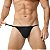 Cueca jockstrap Fio dental aberta tecido macio poliamida forrado - Imagem 5