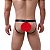 cueca jockstrap suporte atletico com faixa aberta Preta em tecido cirre imita couro forrada - Imagem 2