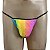 Cueca jockstrap fio dental Arco Iris colorido Forrada - Imagem 1